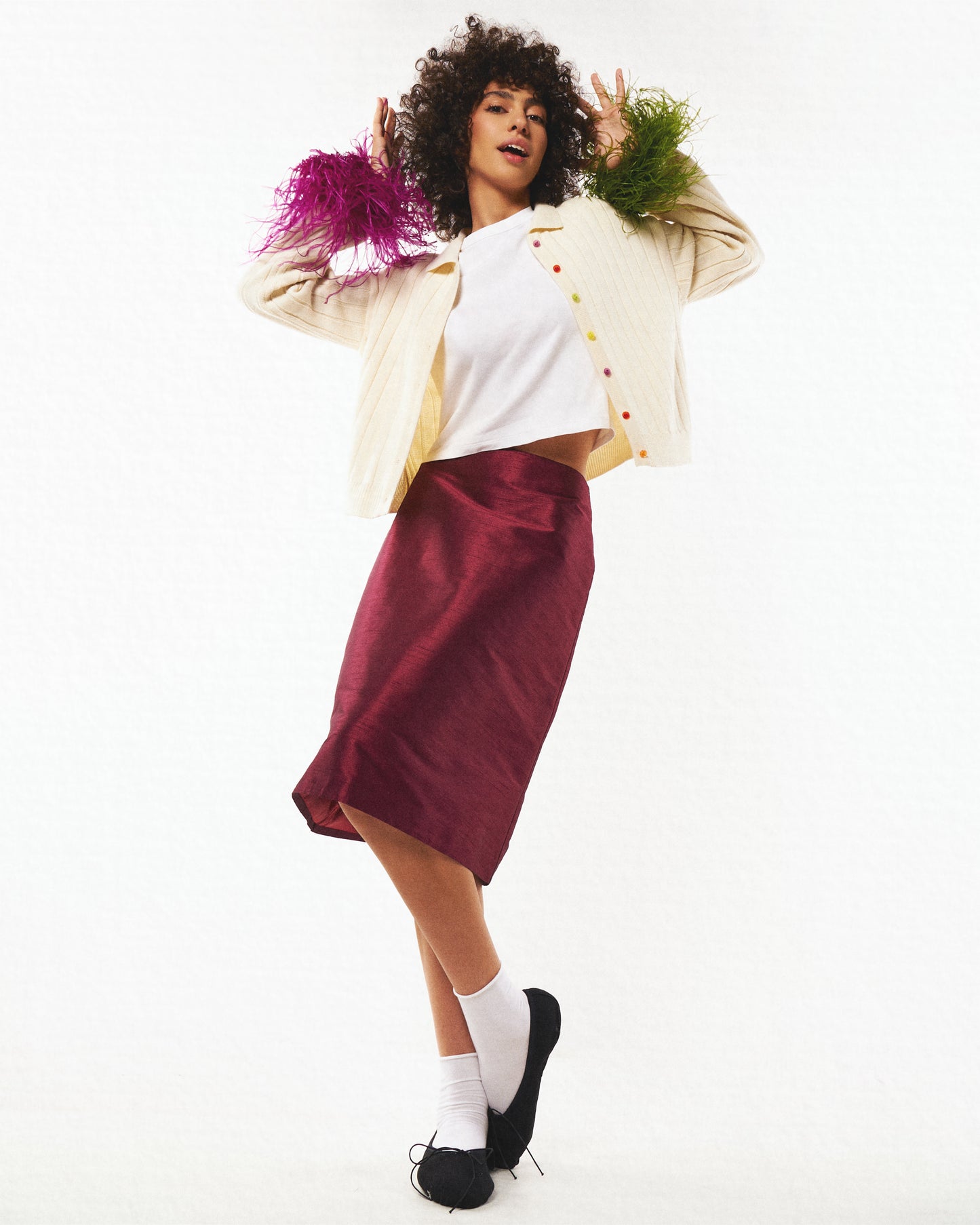 Taffeta skirt