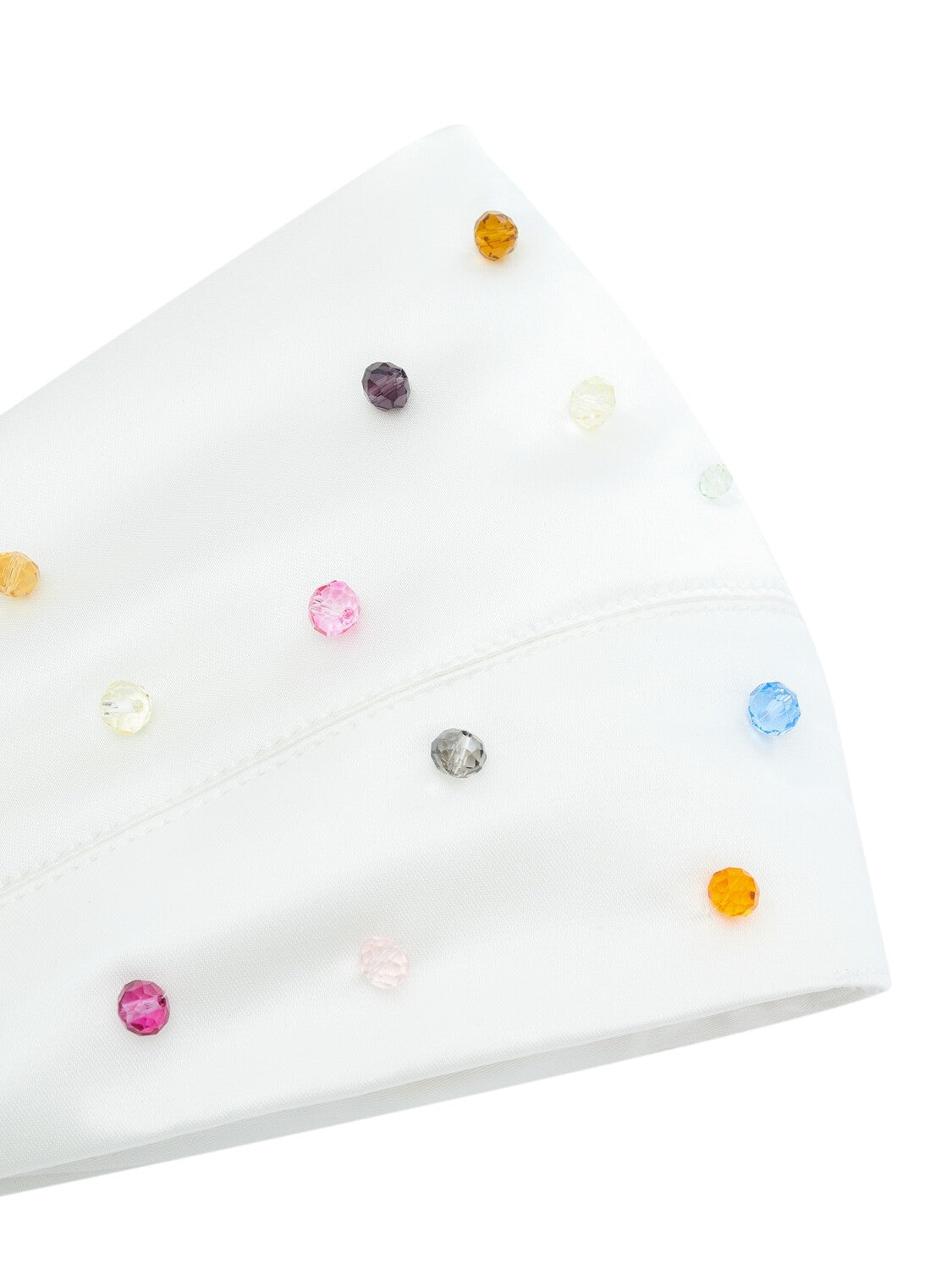 Satin cap with beads