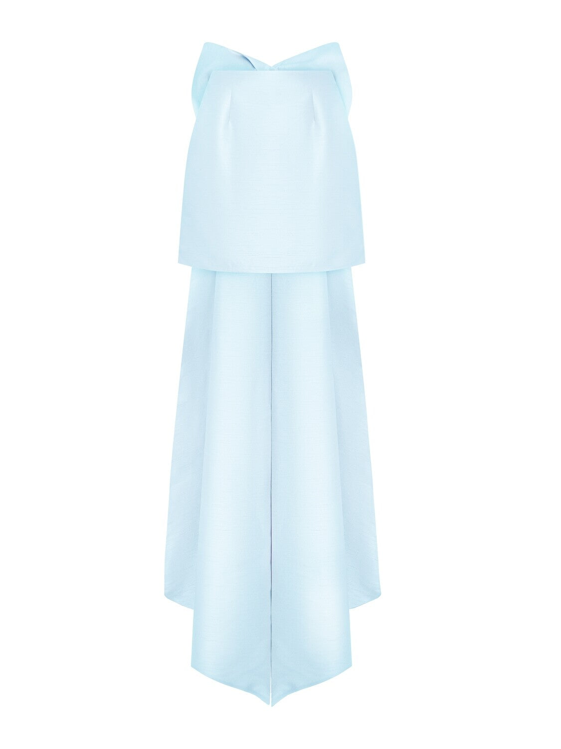 Skirt with bow and train