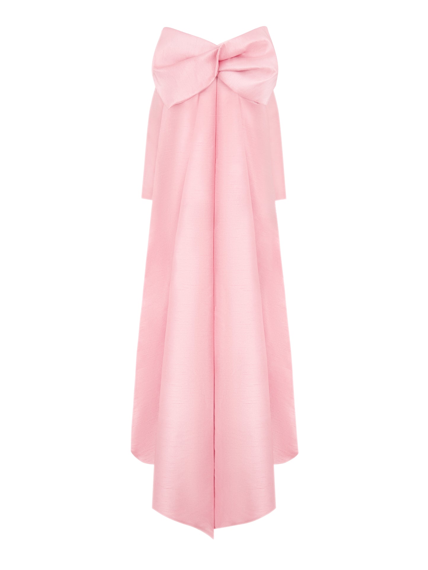 Skirt with bow and train